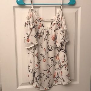 Sienna Sky Off Shoulder Floral Print Top